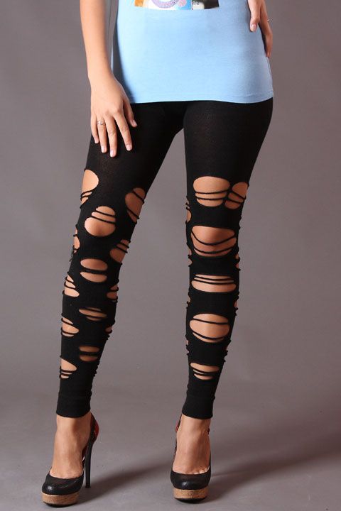 Фото товара 905, легинсы с дырками